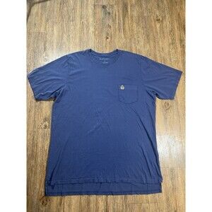 B. Draddy T Shirt Mens Large Blue Short Sleeve Pocket Logo Tee Sage Valley